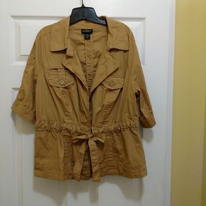 Safari inspired short sleeve jacket
